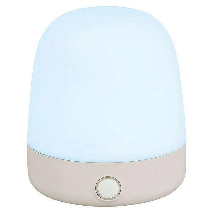 Starlux Akku-Tischleuchte Mini (L x B x H: 10 x 10 x 12 cm, Beige, RGBW, 0,3 W, IP44) | BAUHAUS