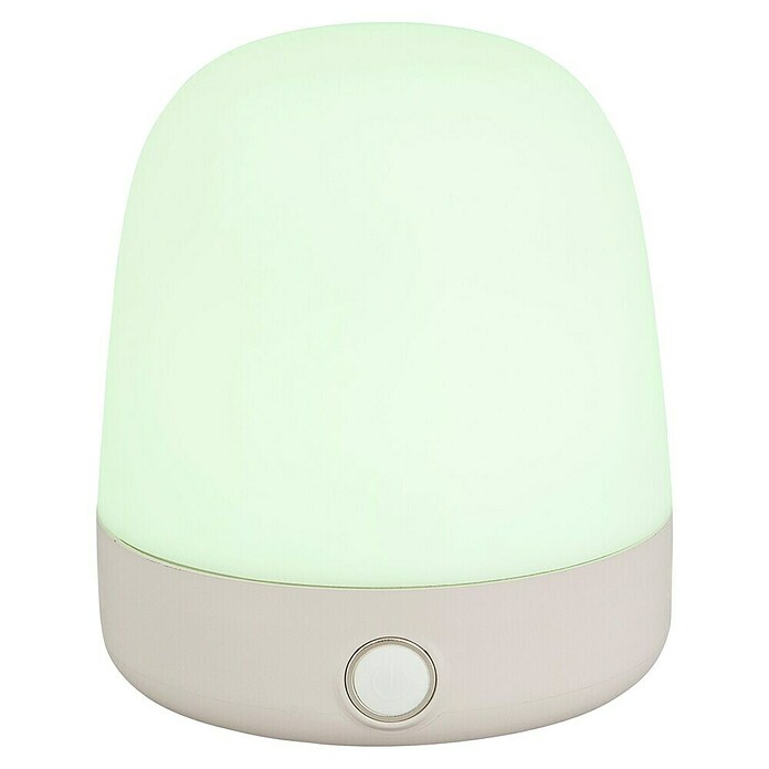 Starlux Akku-Tischleuchte Mini (L x B x H: 10 x 10 x 12 cm, Beige, RGBW, 0,3 W, IP44) | BAUHAUS