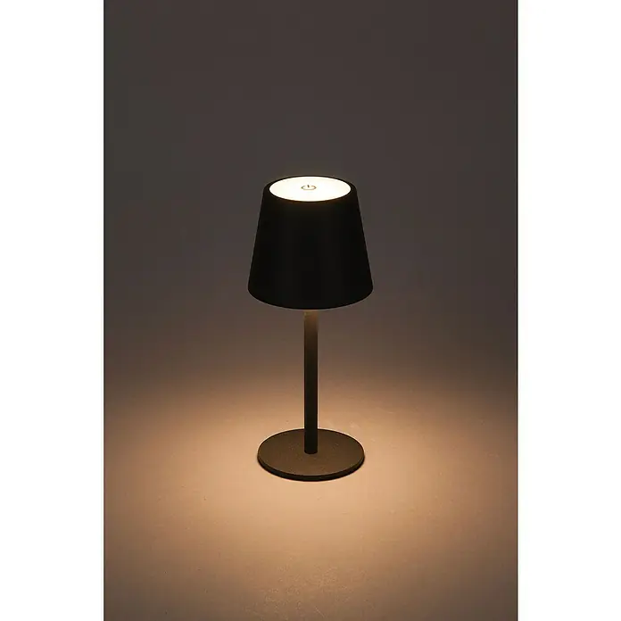 Starlux Paola Akku-Tischleuchte - 3 Stk., 1,6 W, L x B x H: 8,6 x 8,6 x 27 cm, Warmweiß, Schwarz - Diese elegante Tischleuchte in Schwarz sorgt für stimmungsvolles Licht. Das moderne Design macht sie zu einem Hingucker in jedem Raum.