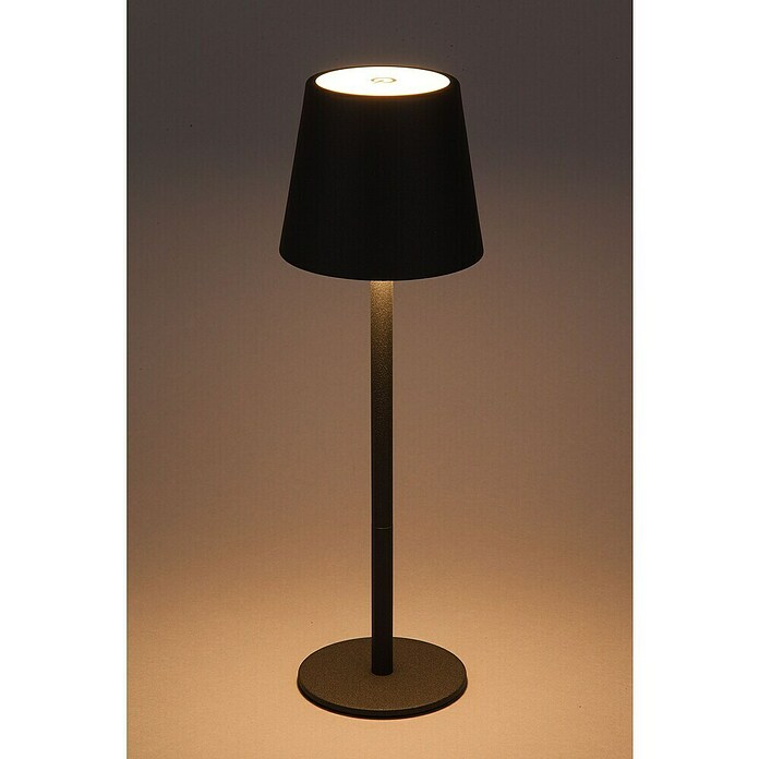 Starlux Paola Akku-Tischleuchte Paola Mini (3 Stk., 1,6 W, L x B x H: 8,6 x 8,6 x 27 cm, Warmweiß, Schwarz) | BAUHAUS