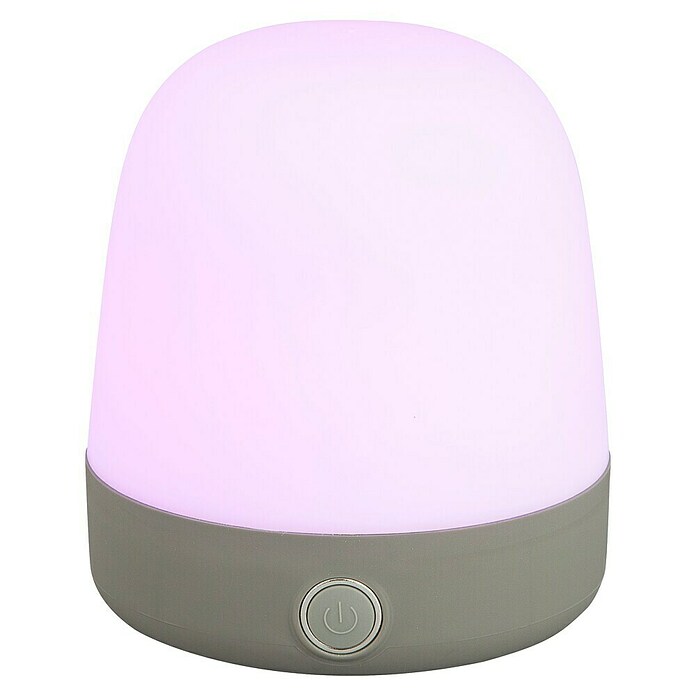 Starlux Akumulatorska namizna svetilka Serra  (Do x Š x V: 10 x 10 x 12 cm, Light Grey, RGBW, 0,3 W, IP44) | 3111 - Akkuleuchte dekorativ | CAJB - Outdoorleuchten Akku | CAJ - Outdoorleuchten | CA - Beleuchtung | C - Elektro | BAUHAUS
