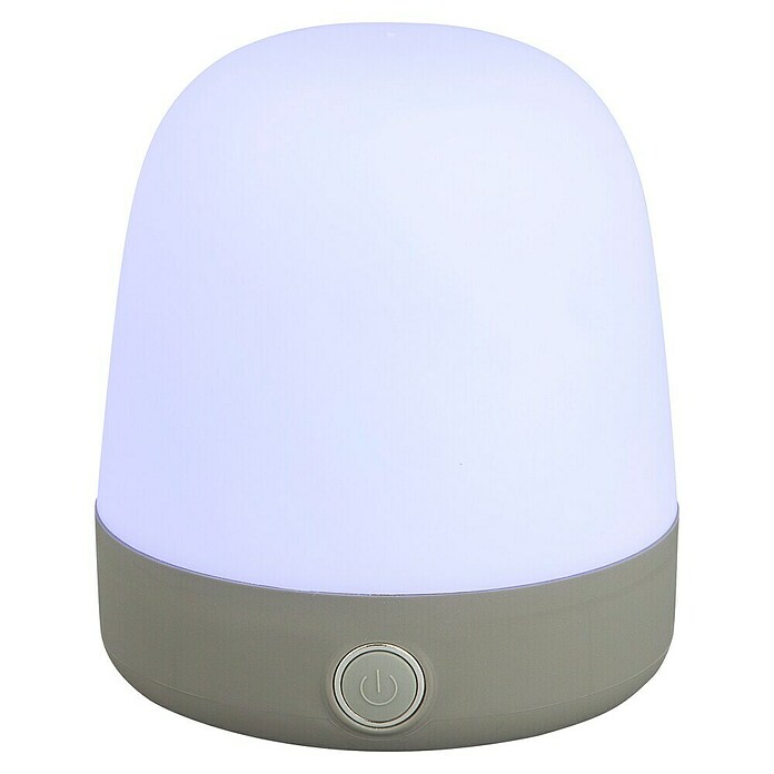 Starlux Akumulatorska namizna svetilka Serra  (Do x Š x V: 10 x 10 x 12 cm, Light Grey, RGBW, 0,3 W, IP44) | 3111 - Akkuleuchte dekorativ | CAJB - Outdoorleuchten Akku | CAJ - Outdoorleuchten | CA - Beleuchtung | C - Elektro | BAUHAUS
