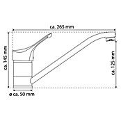 Camargue Spültischarmatur Attica (Niederdruck, Chrom, Glänzend)