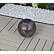 BAUHAUS LED-Solar-Dekoleuchte Punkte (Silber-Metallic/ Kupfergold, L x B x H: 20 x 20 x 20 cm) | BAUHAUS