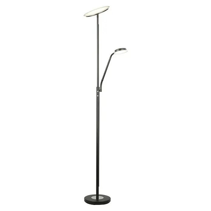 Tween Light LED-Deckenfluter Alaska - 23,5 W, Höhe: 1,8 m, Schwarz, Warmweiß - Diese Stehlampe mit Leselampe bietet eine elegante und funktionale Beleuchtung für jeden Raum. Das Design ist modern und passt zu jeder Einrichtung.