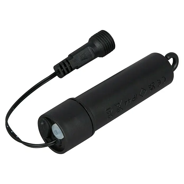 Starlux LED-Lichterkette - Innen, Lichtfarbe: Warmweiß - Schwarzer, wasserdichter LED-Treiber mit Kabel und Stecker. Ideal für Außenanwendungen. Kompaktes Design sorgt für einfache Integration.