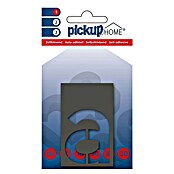 Pickup 3D Home Huisnummer Milan (Hoogte: 6 cm, Motief: a, Grijs, Kunststof, Zelfklevend)