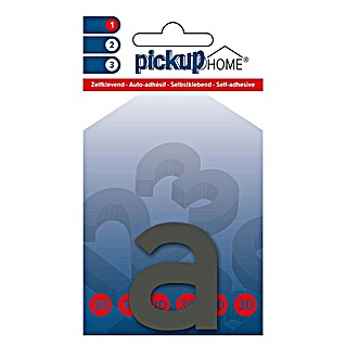 Pickup 3D Home Kućni broj Rio (Visina: 6 cm, Motiv: a, Sive boje, Plastika, Samoljepljivo)
