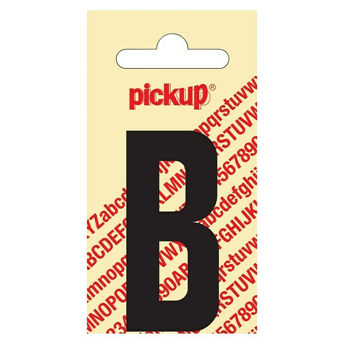 Pickup Sticker (Motief: B, Zwart, Hoogte: 60 mm)