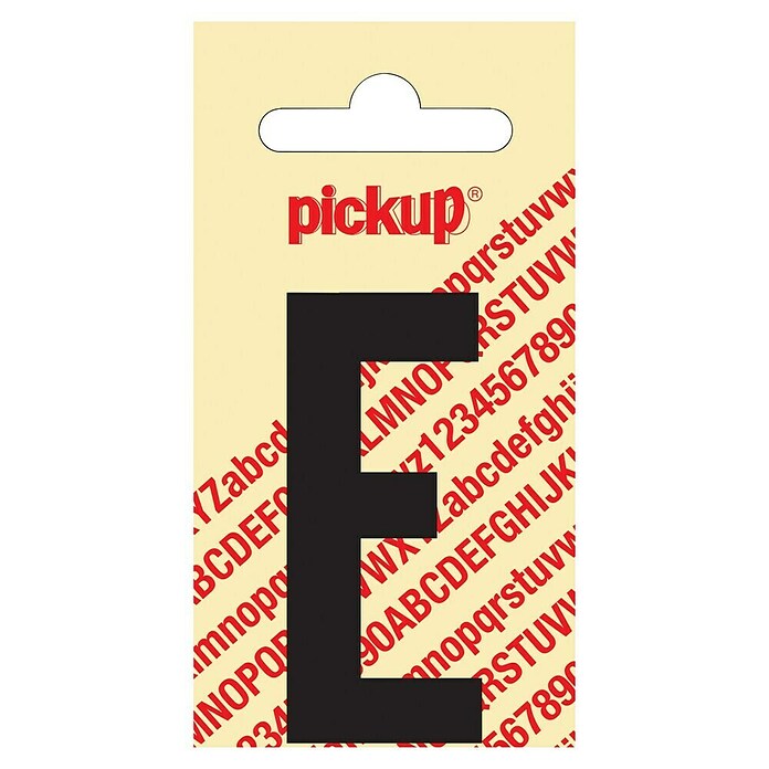 Pickup Aufkleber (Motiv: E, Schwarz, Höhe: 60 mm)