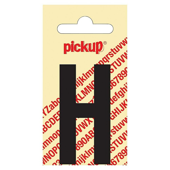 Pickup Aufkleber (Motiv: H, Schwarz, Höhe: 60 mm)