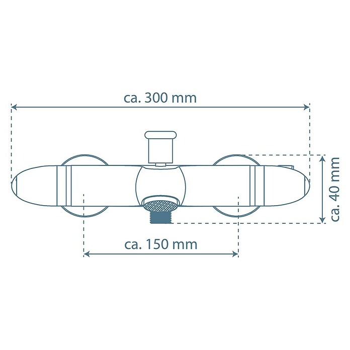 Camargue Calios Wannenthermostat (Chrom, Glänzend)