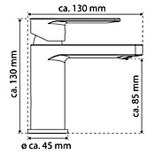 Camargue Waschtischarmatur Cadiz (Chrom, Glänzend)