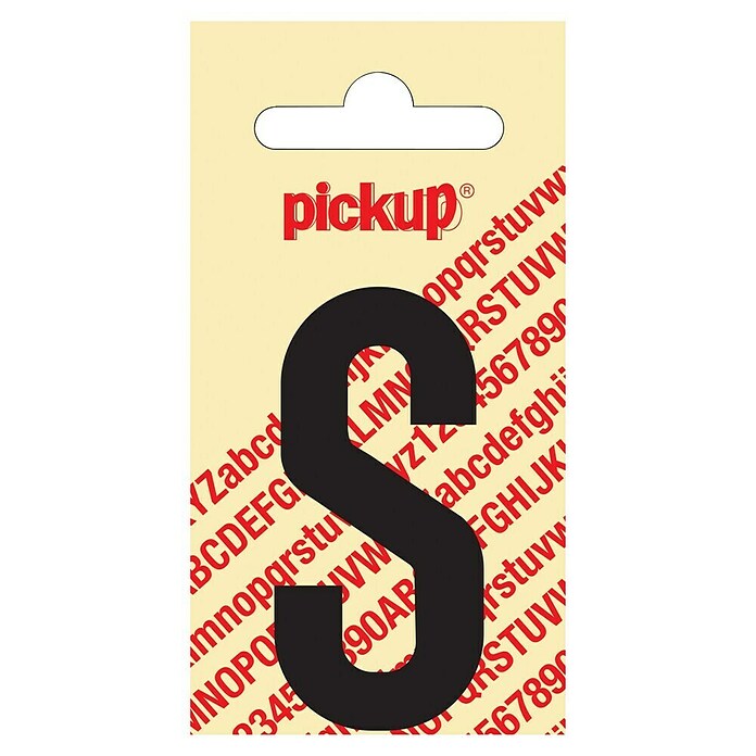 Pickup Aufkleber (Motiv: S, Schwarz, Höhe: 60 mm)