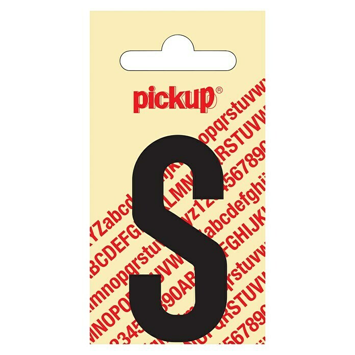 Pickup Etiqueta adhesiva (Motivo: S, Negro, Altura: 60 mm)