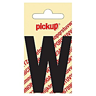 Pickup Naljepnica (Motiv: W, Crne boje, Visina: 60 mm)
