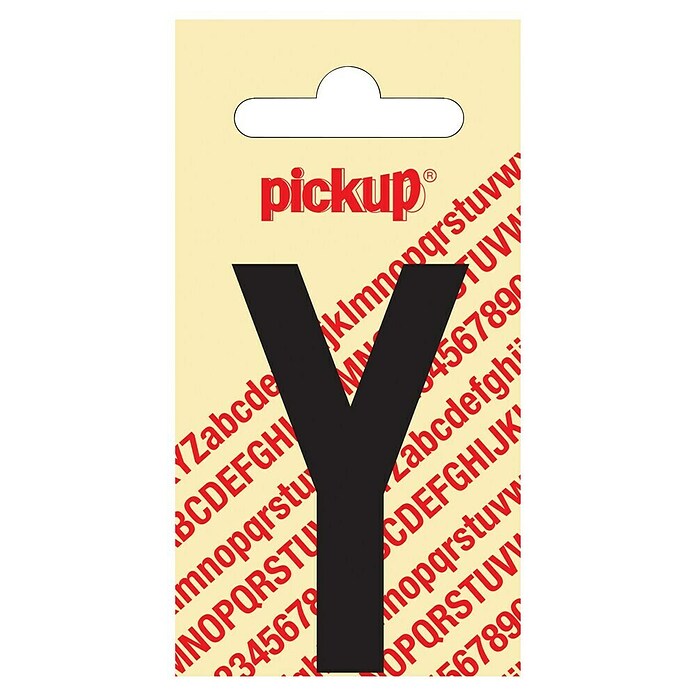 Pickup Aufkleber (Motiv: Y, Schwarz, Höhe: 60 mm)