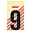 Pickup Etiqueta adhesiva (Motivo: 9, Negro, Altura: 90 mm)