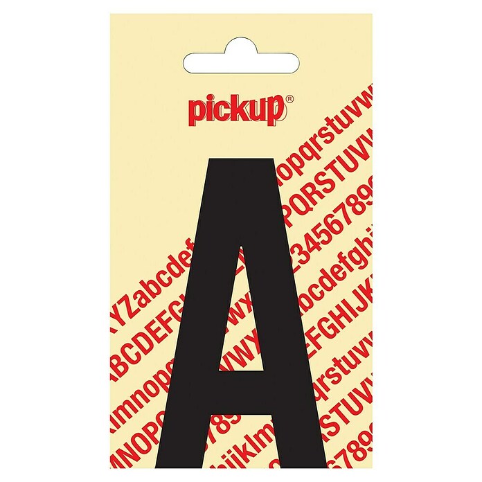 Pickup Sticker (Motief: A, Zwart, Hoogte: 90 mm)