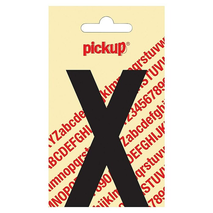Pickup Etiqueta adhesiva (Motivo: X, Negro, Altura: 90 mm)