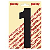 Pickup Sticker (Motief: 1, Zwart, Hoogte: 150 mm)
