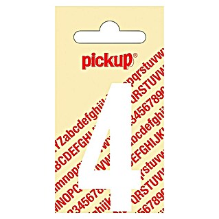 Pickup Naljepnica (Motiv: 4, Bijele boje, Visina: 60 mm)