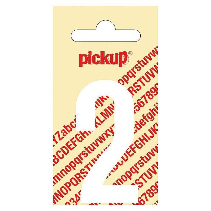 Pickup Etiqueta adhesiva (Motivo: 2, Blanco, Altura: 60 mm)