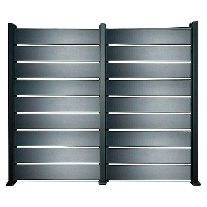Dioco Valla Smartwall doble (An x Al: 360 x 200 cm, Antracita, Aluminio) | BAUHAUS