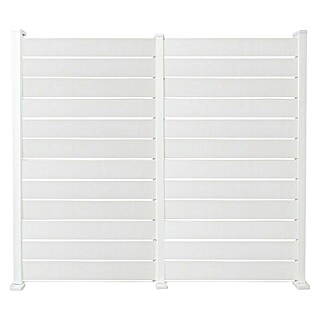 Dioco Valla Smartwall doble (An x Al: 360 x 200 cm, Blanco, Aluminio)