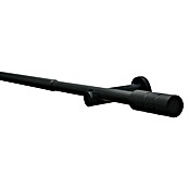 Gardinia Stilgarnitur Kreta Zylinder (Länge Gardinenstange: 120 cm - 210 cm, Schwarz) | BAUHAUS