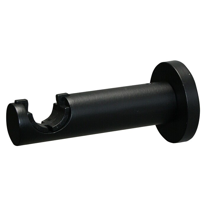 Gardinia Stilgarnitur Kreta Zylinder (Länge Gardinenstange: 190 cm - 340 cm, Schwarz) | BAUHAUS