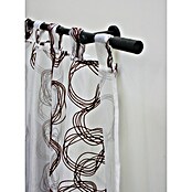 Gardinia Stilgarnitur Kreta Zylinder (Länge Gardinenstange: 120 cm - 210 cm, Schwarz) | BAUHAUS