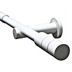 Gardinia Stilgarnitur Kreta Zylinder (Länge Gardinenstange: 120 cm - 210 cm, Weiß) | BAUHAUS