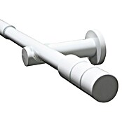 Gardinia Stilgarnitur Kreta Zylinder (Länge Gardinenstange: 190 cm - 340 cm, Weiß) | BAUHAUS
