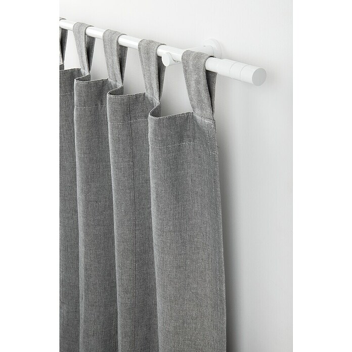 Gardinia Stilgarnitur Kreta Zylinder (Länge Gardinenstange: 120 cm - 210 cm, Weiß) | BAUHAUS