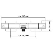 Camargue Ocean Wannenthermostat (Chrom, Glänzend)