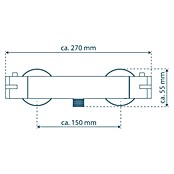 Camargue Zapo Brausethermostat (Chrom, Glänzend)