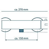 Camargue Zapo Brausethermostat (Schwarz, Matt) | BAUHAUS