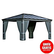 Palram – Canopia Cenador con cortinas Dallas (An x Pr: 360 x 500 cm, Material del armazón: Aluminio, Antracita) | BAUHAUS