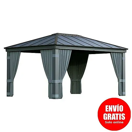 Palram – Canopia  Pérgola estándar con cortinas Dallas