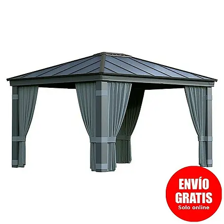 Palram – Canopia  Pérgola estándar con cortinas Dallas