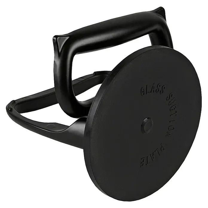 Bihui Saugheber SCSB4 - Tragkraft: 40 kg - Schwarze Glassaugerplatte mit ergonomischem Griff zum Heben und Tragen von flachen Oberflächen.