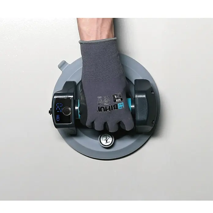 Bihui Saugheber SCBC8 - Tragkraft: 130 kg, Akkuspannung: 3,7 V - Robuster Glassauger mit digitaler Anzeige und Manometer für präzises Heben und sicheren Halt von Glas und anderen glatten Oberflächen.