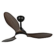 Cristal Record Ventilador de techo Stel (Negro, 120 cm, 20 W, Blanco cálido) | BAUHAUS