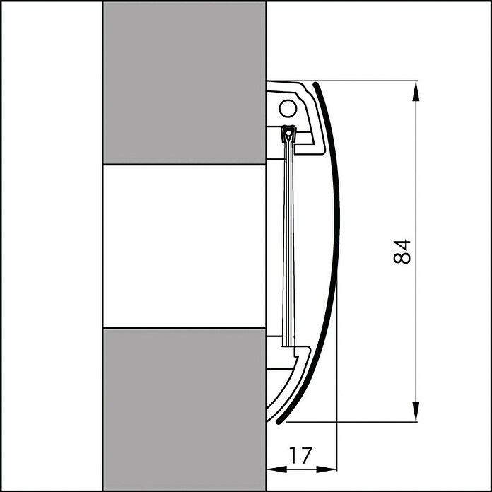 Brievenbus Afsluiter (Aluminium) | BAUHAUS