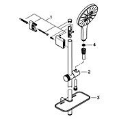 Grohe Doucheset met handdouche Vitalio SmartActive 150 (Gatafstand: 57 cm - 63 cm, Chroom) | BAUHAUS