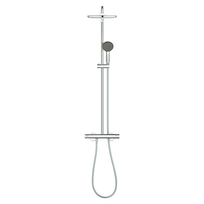 Grohe Vitalio Start Duschsystem 250 (Mit Thermostatarmatur, Lochabstand: 101,6 cm, Anzahl Strahlarten: 2 Stk., Chrom) | BAUHAUS