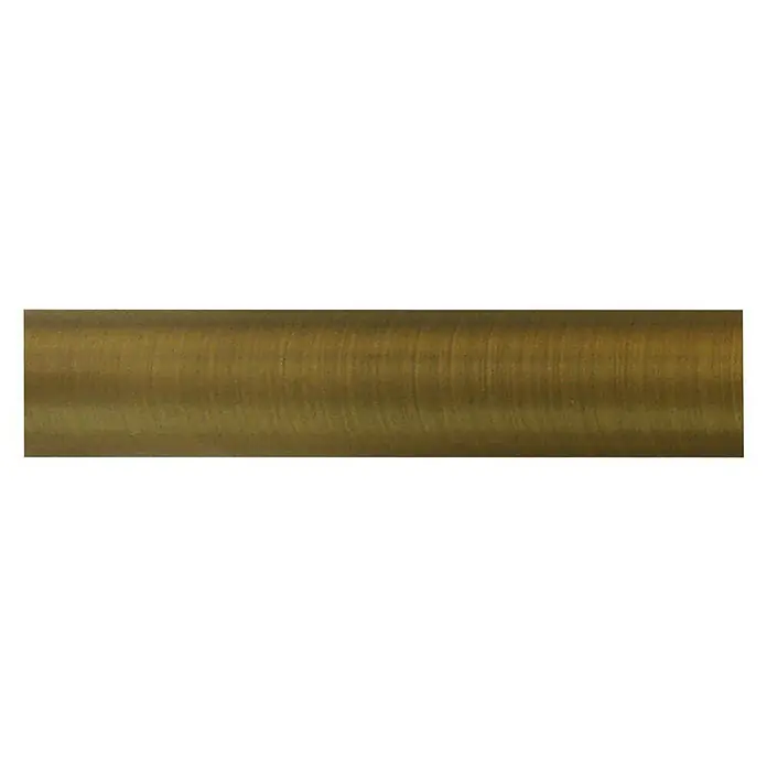 Barra para cortinas Eclectic - Ø x L: 28 mm x 150 cm, Metal, Bronce - Primer plano de una barra de cortina decorativa en un tono dorado cálido, ideal para decoraciones de ventanas elegantes.