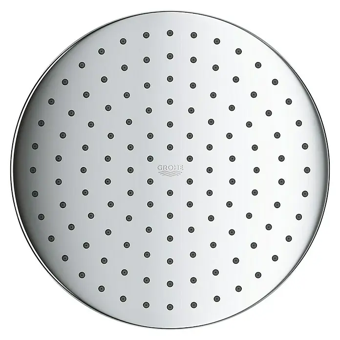 Grohe Vitalio Start Sistema de ducha - Altura: 101,6 cm, Con termóstato, Número de tipos de chorro: 2 ud., Cromo - Rociador de ducha Grohe Rainshower con diámetro generoso y diseño moderno para una experiencia de ducha relajante.