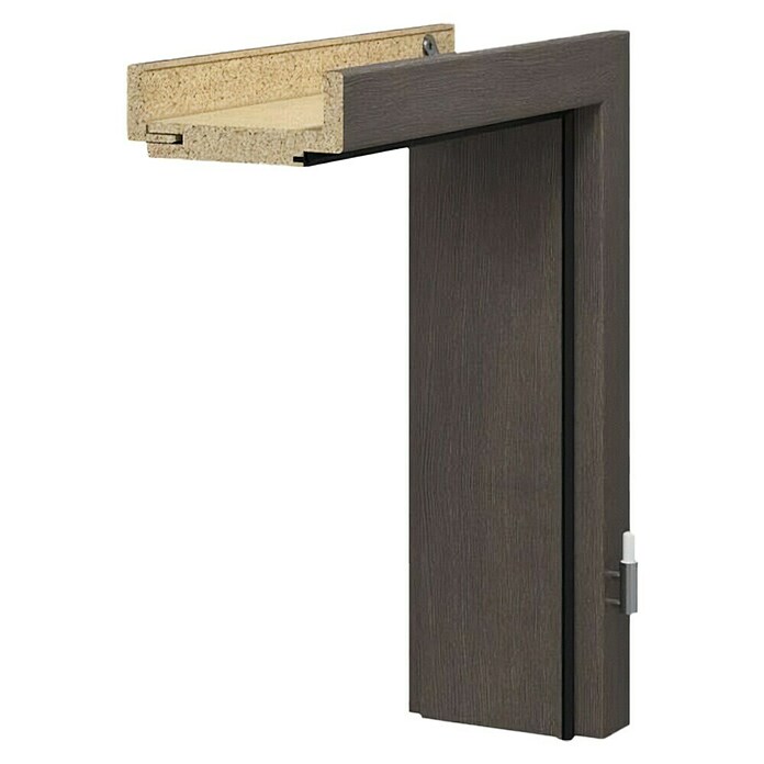 GetaDoor Aperto Podboj za vrata Cappuccino GA44  (650 x 2.000 mm, Debelina stene: 16,5 cm, Smer odpiranja: Desno, Sivorjava/Cappucino grey) | 4768 - Zargen Dekor | GBDC - Innentüren | GBD - Bauelemente | GB - Bauelemente | G - Holz/Bauelem | BAUHAUS